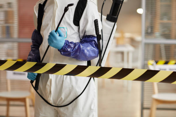 Professional Biohazard Cleanup technician working in Milton Mills, NH